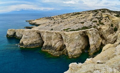 Naklejka premium Kreta - Matala - Steilküste - Panorama