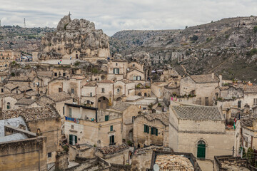 Fototapeta premium Panoramic view of Matera. Basilicata. Italy.