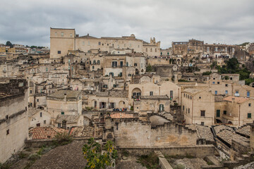 Naklejka premium Panoramic view of Matera. Basilicata. Italy.