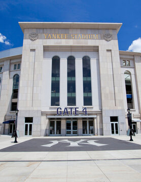 Bronx, New York City, USA; 24th June 2012: the worls famous Yankkee Stadium entrance which is home of the New York Yankee baseball team