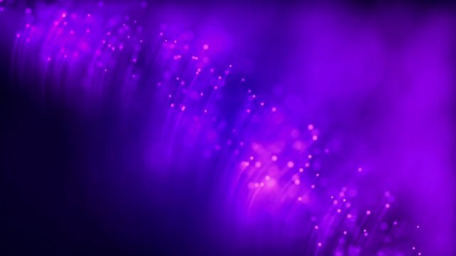 Purple particle trailing line sways, the light spot appears and disappears, and it is dreamy and beautiful. Used for title elements, logo display, video opening, and award ceremony stage.