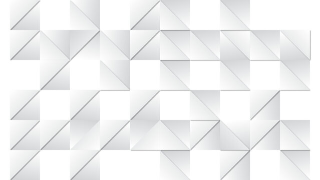 White Abstract Geometric Triangle Low Poly Pattern Texture Background Vector