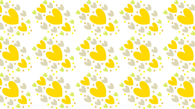 Ilustraci&oacute;n de un patr&oacute;n de varios corazones  en un fondo transparente para ser utilizado el d&iacute;a de los enamorados