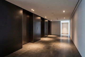 Obraz premium Premium Hospitality Lounge Interior With Soft Seating and Calm Natural Light for Hospitality Marketing