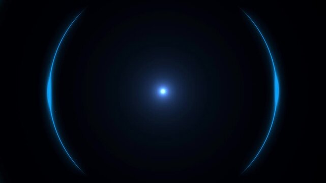 Blue fire style shockwave. Glowing shockwave particles. Explosion shockwave effect and diverging waves on transparent background. Alpha channel. Overlay template. 4K.