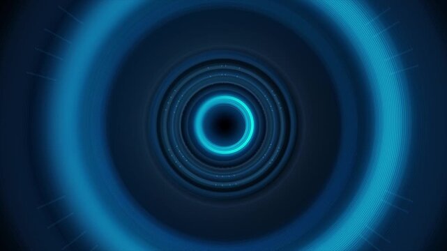 Digital shockwave, Blue digital technology shockwave. Glowing shockwave particles. 4K explosion shockwave effect and diverging waves on transparent background. Alpha channel. Overlay template.