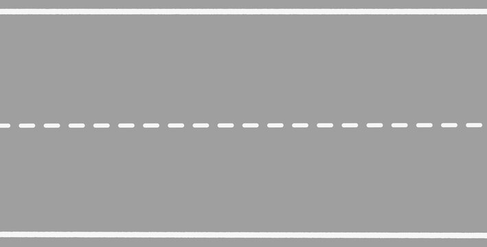 Asphalt road style gray banner background with center dashed lane line