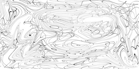 Obraz premium Abstract black and white distorted lines pattern background isolated on transparent background
