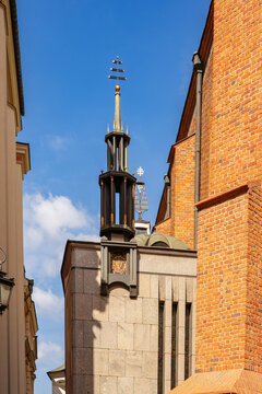 Warsaw, Poland, 20 June 2019: Old town and decorative elements in Warsaw
