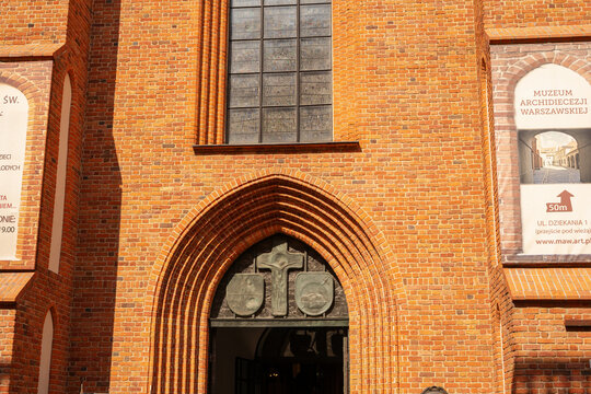 Warsaw, Poland, 20 June 2019: Old town and decorative elements in Warsaw