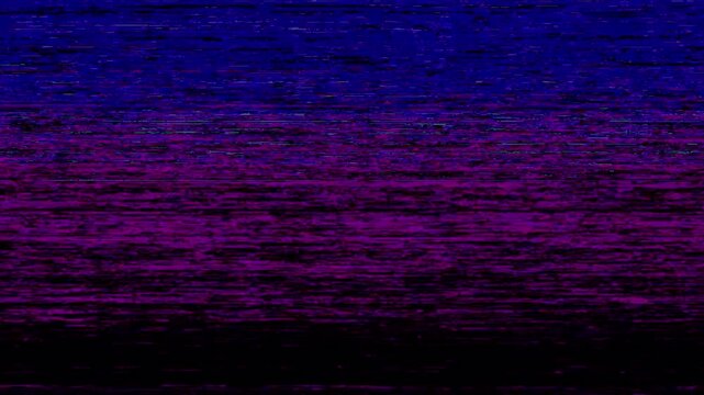 Abstract RGB Glitch Noise Background with VHS Static Interference and Digital Signal Distortion