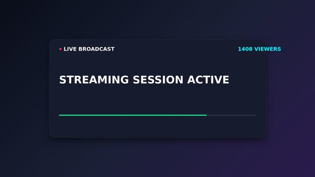 Streaming subscription activation interface with profile badge and payment confirmation. Minimal flat 2D motion graphics. 