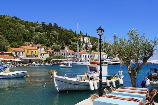 Kioni, Ithaca, Greece. July 24, 2025. View of the town in the Ionian islands