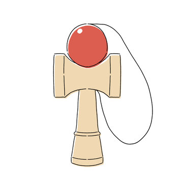 けん玉のイラスト