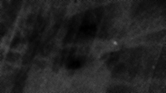 Subtle grunge & dot pattern overlay. Medical horror: X-ray bones, joints, ribs, limbs,  fragments hidden in animated halftone texture. 4K.