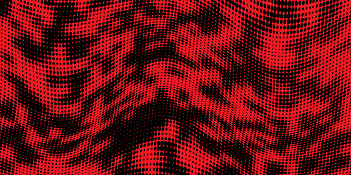Seamless pattern with volcanic cracks with lava, glowing crevices. Abstract print