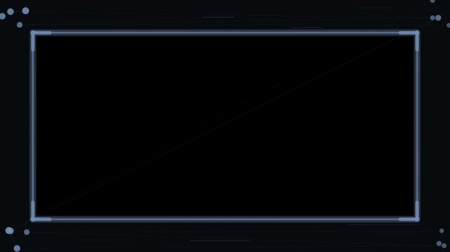 Slate HR recruitment business animated video frame overlay with connection network