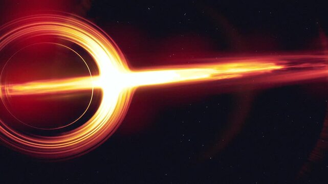 Supermassive Black Hole
Animation of a supermassive black hole in space. Features the glowing accretion disk, gravitational lensing, and intense gravity well. 3D-Animation.