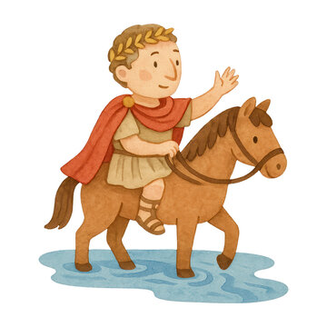 PNG Roman leader riding horse
