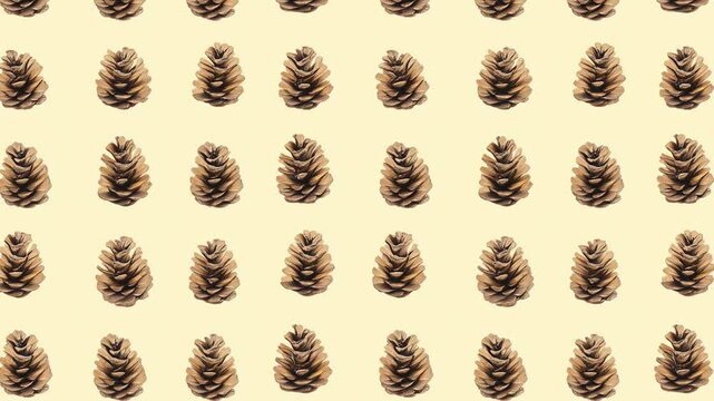 Repeating cone pattern loop.