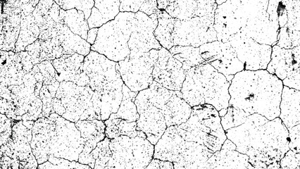 Obraz premium Cracked earth surface with dry mud and fissures in ground natural texture