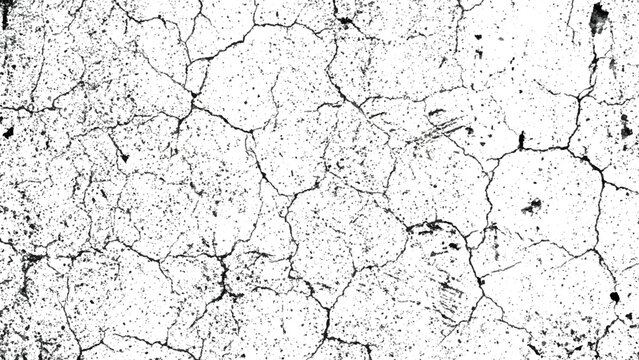 Cracked earth surface with dry mud and fissures in ground natural texture
