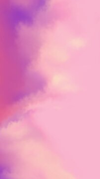 Vibrant pink and purple clouds swirl vertically in a dreamlike abstract gradient backdrop optimized for creative social media storytelling