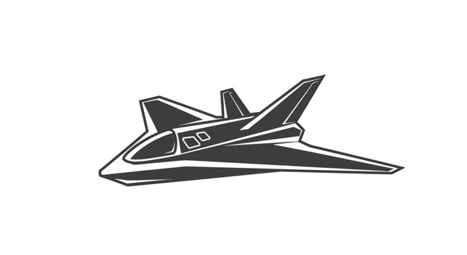 Futuristic Space Shuttle Vector Icon