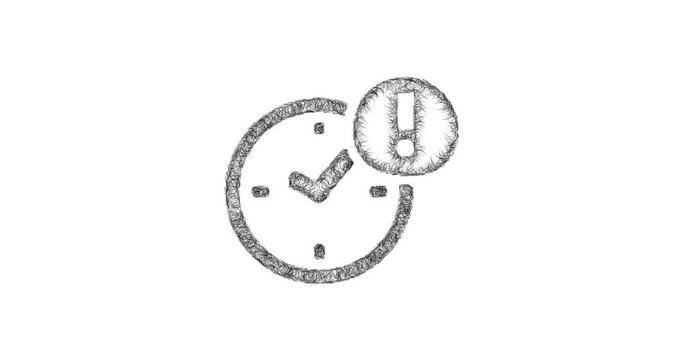 Sketch real time strategy icon animation - smooth progressive reveal