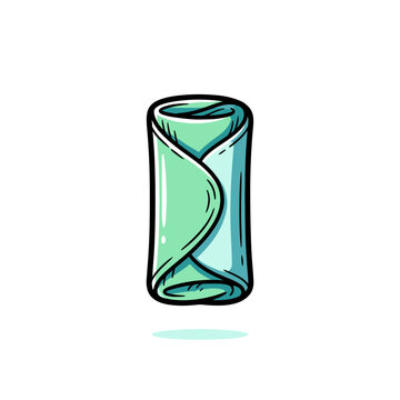 Spring roll vector illustration