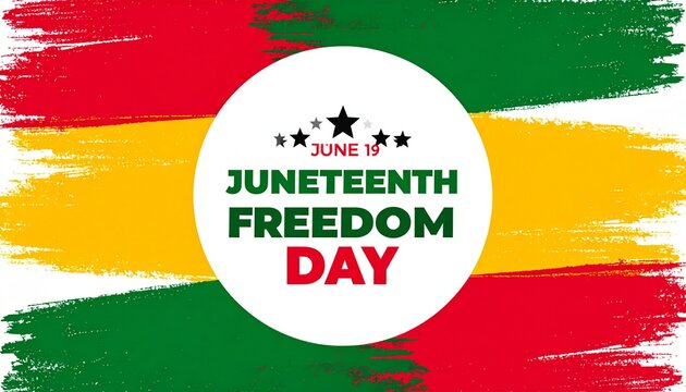 juneteenth Freedom Day circular design