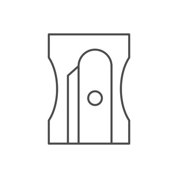 Pencil sharpener line outline icon