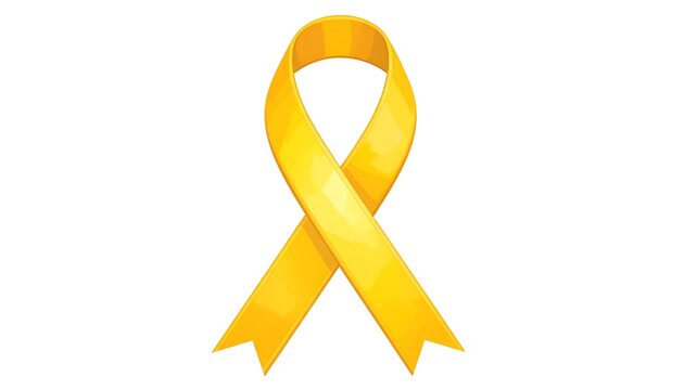 Yellow Ribbon Awareness Symbol