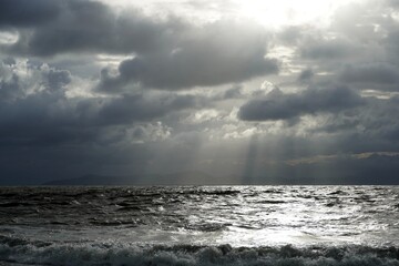 Fototapeta premium storm over the sea