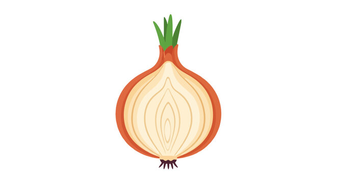 Red shallot bulbs with emerging green sprouts halftone art