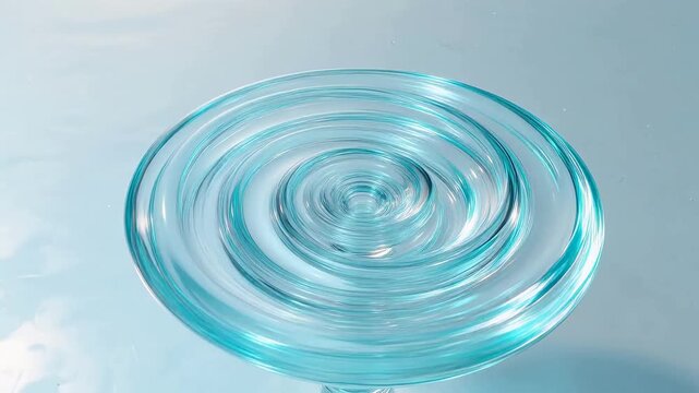 Hypnotic Swirling Fluid in Weightless Space