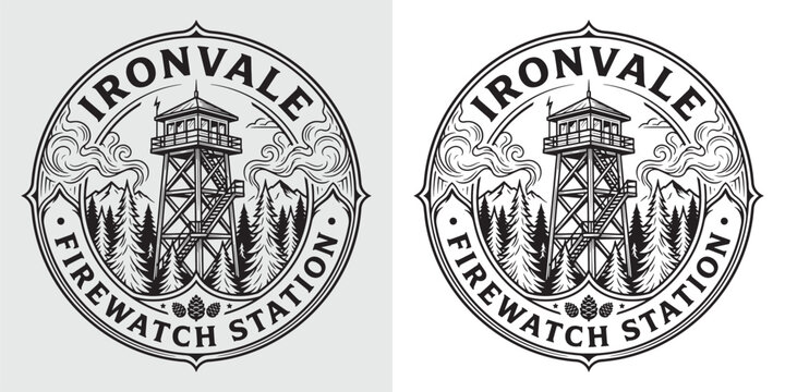 Ironvale Forest Firewatch Station Circular Emblem