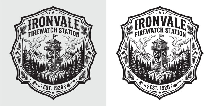 Ironvale Firewatch Station Forest Observation Badge