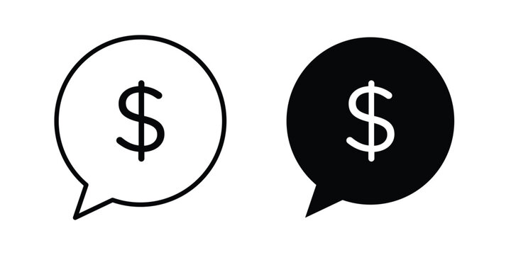 Comment dollar icon