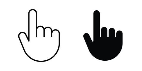 Obraz premium Cursor finger icon