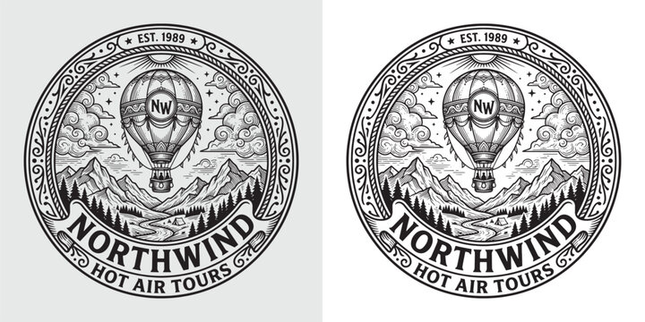Northwind Hot Air Tours Mountain Adventure Logo