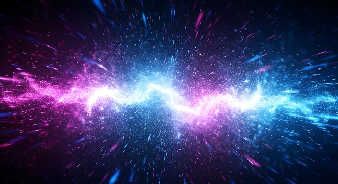 Abstract space background with stars galaxy nebula cosmic universe night sky illustration backdrop