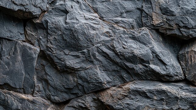 Rough Flint Stone Texture, Primitive Natural Mineral Rock Background