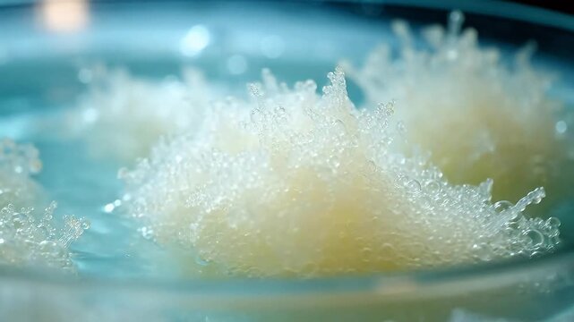 Live Action: Micro-activation and CO2 Bubbling of Active Dry Yeast in Water