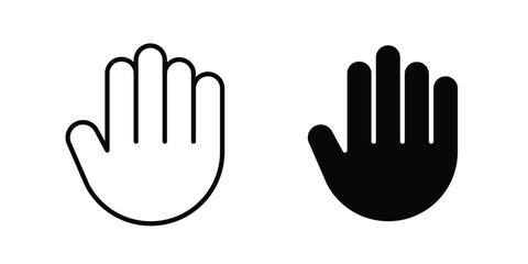 Obraz premium Raised hand icon