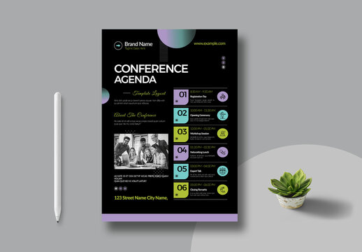 Conference Agenda Template Layout