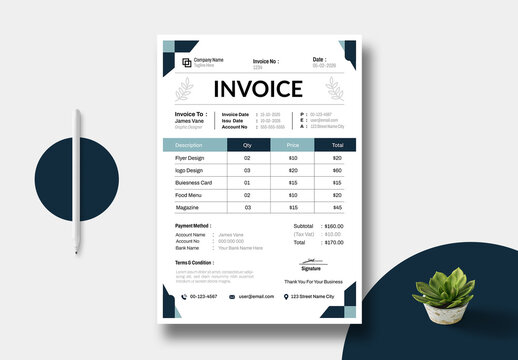 Invoice Template Layout