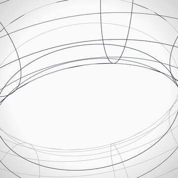 Digital 3D Torus Network Background
