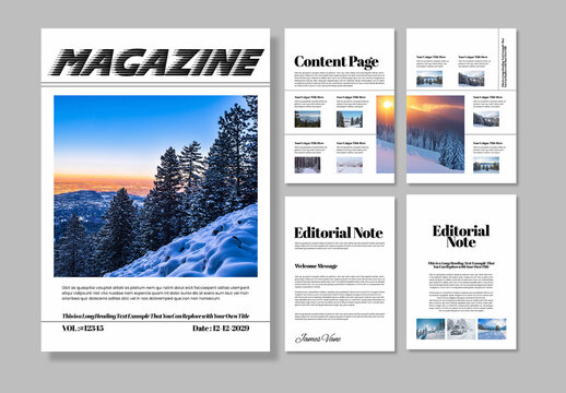 Magazine Template Layout