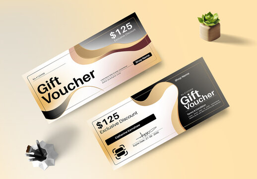 Modern Luxury Gift Voucher Template
